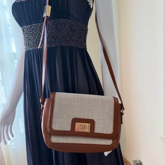 J. Crew Tan and Cream Shoulder Bag - Picture 2 of 8